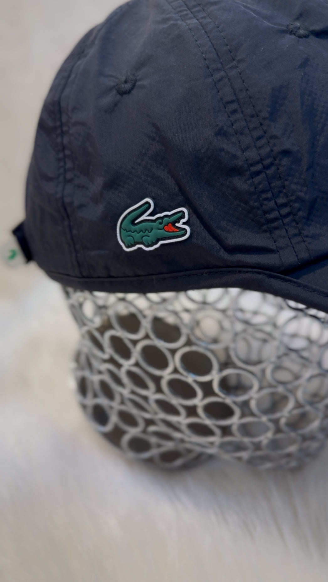 casquette lacoste NOIR uni