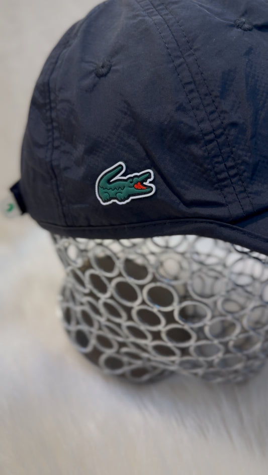 casquette lacoste NOIR uni