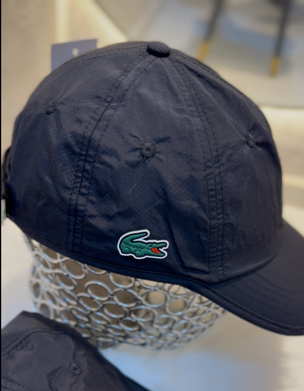 casquette lacoste NOIR uni